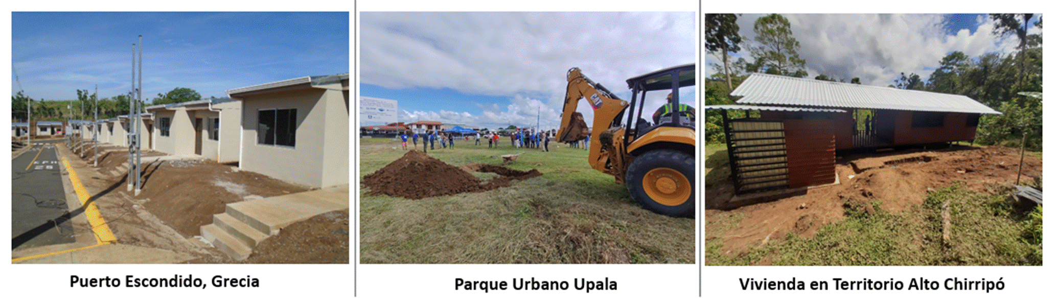 Fotografías de proyectos en desarrollo.